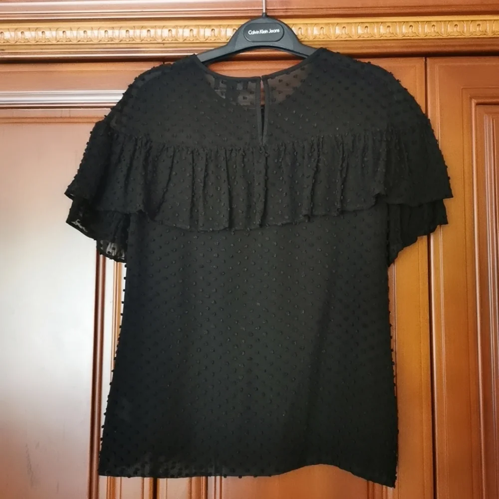 J.crew Flocking Ruffle Blouse - Picture 2 of 6